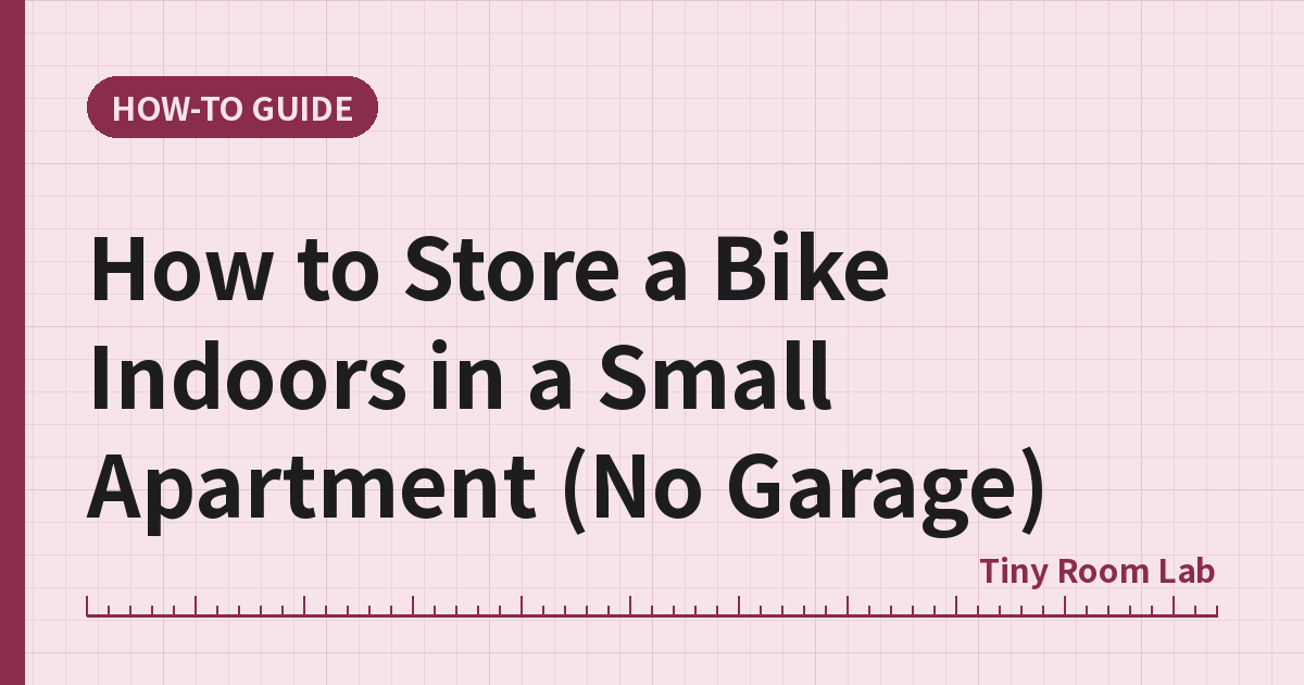 How to Store a Bike Indoors in a Small Apartment (No Garage)